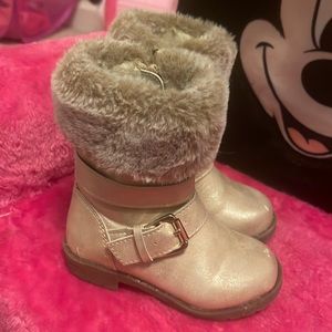 Gold Snow boots